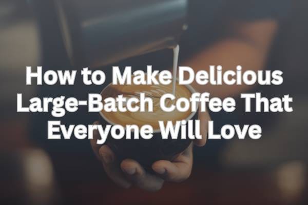 How to Make Delicious Large-Batch Coffee That Everyone Will Love
